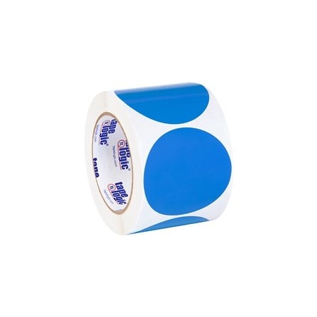 Bubblefast 3'' Light Blue Inventory Circle Labels BFDL614C