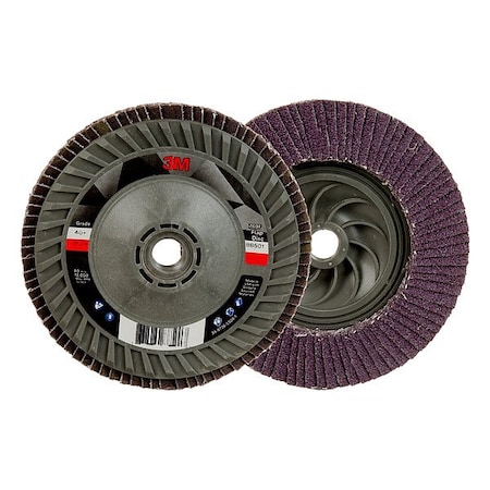 3M Flap Disc, 5 in Dia, 5/8 in Arbor, 40 Grit 7100243779