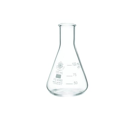 United Scientific Erlenmeyer Flask, Narrow Mouth, Bo, PK 12 FG4980-100