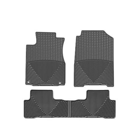 Weathertech Black, Front and Rear All Weather Floor Mats W270-W162