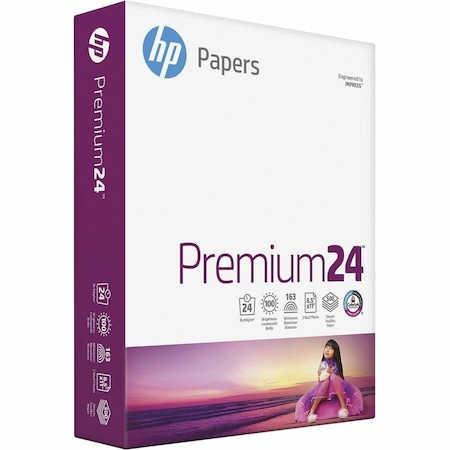International Paper HP Papers Premium24 85x11 Laser Copy Multipurpose Paper White, 500PK HEW112400