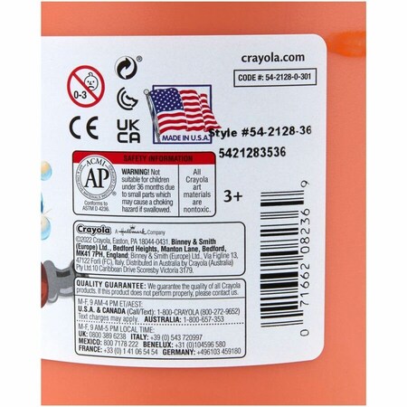Crayola Paint, Washable, 128oz, Orange 542128036