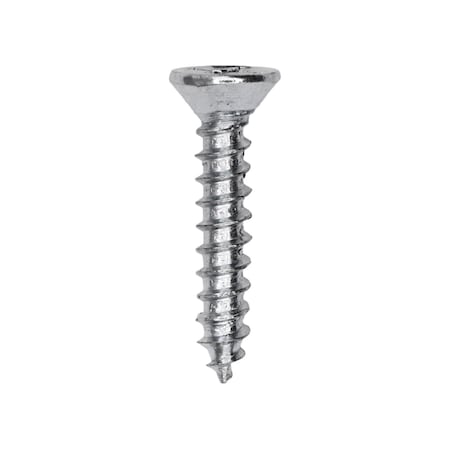 Auveco 6 x 3/4in Phillips Flat Head Wood Screw Zinc, 100PK 9556