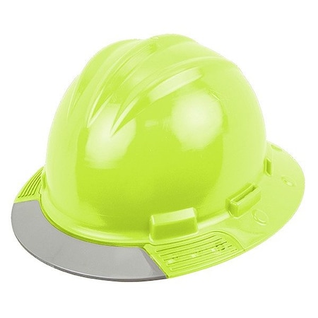 Bullard HardHat, FrontBrim, AboveView, FluorYlw AVHYRG