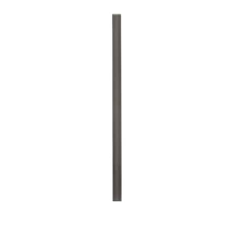 Apollo Tile Ash Gray 0.6 in x 12 in Glass Glossy Pencil Liner Tile Trim 0.5 sqft/case, 10PK T88098-15A