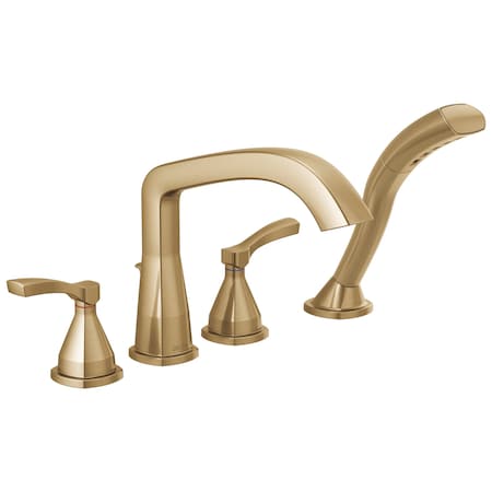Delta Stryke Roman Tub Trim with Hand Shower, 11 in, Lumicoat Champagne Bronze T4776-CZ-PR