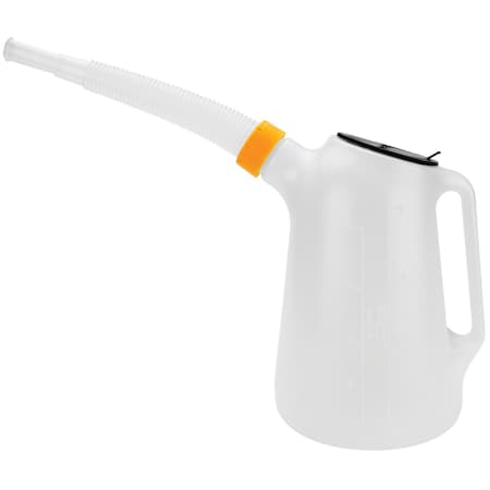 Performance Tool 5 qt. Oil Jug, Flexible Spout, Measurements, Storage Case W4046