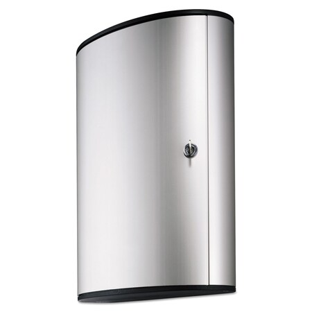 Durable Office Products Locking Key Cabinet, 72-Key, Brushed Al, Brushed Aluminum, Silver, 72 Key Capacity 195523