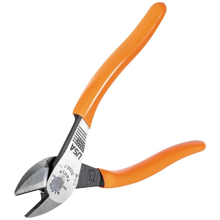 Klein Tools 7 1/8 in High Leverage Diagonal Cutting Plier Standard Cut Oval Nose Uninsulated D228-7
