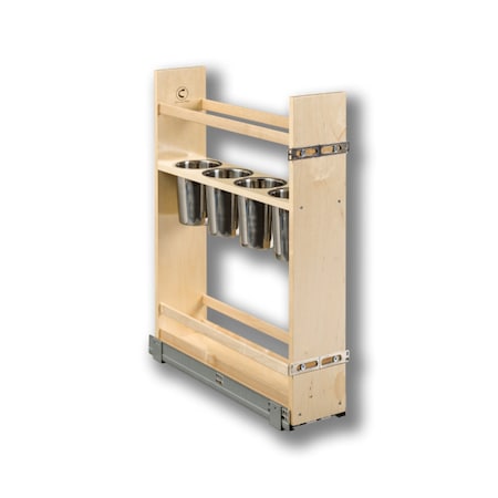 Century Components Kitchen Base Cabinet Pull-Out Canister Organizer, 5-7/8W x 26-3/4H x CASCAN55PF