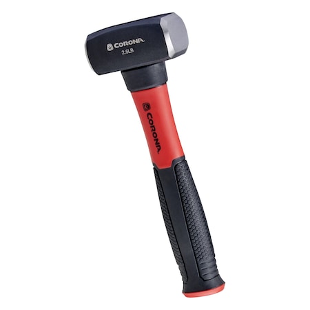 Corona Tools Drilling Hammer, 2.5 lb. Head, 10 in. Solid-Core Fiberglass Handle DH82003