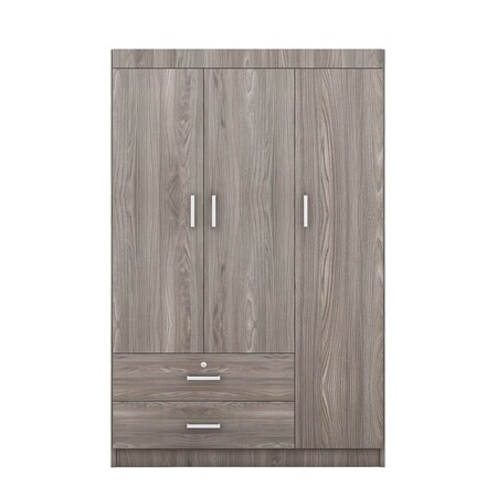 Homeroots Two Piece Gray Solid and Manufactured Wood Bedroom Set 662334