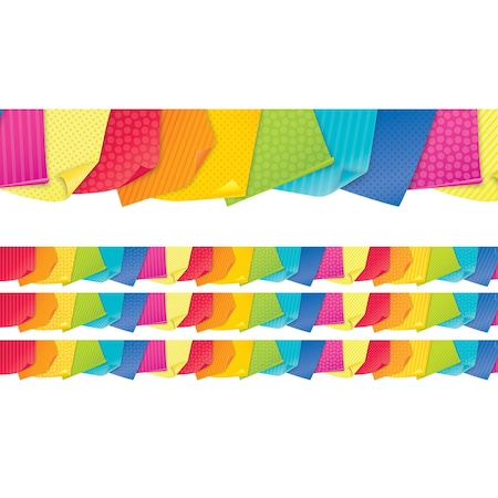 Creative Teaching Press Bold & Bright Sticky Notes EZ Border, 48 Feet Per Pack, 3PK 10520