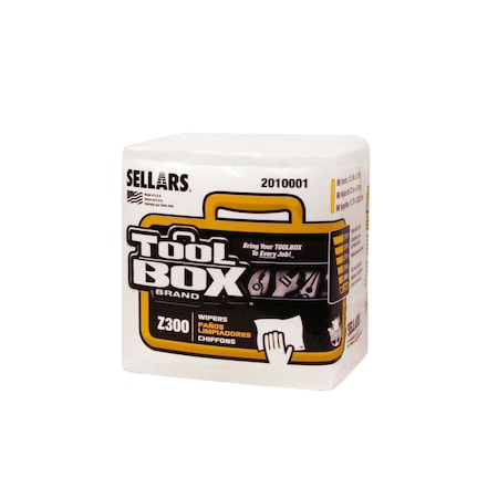 Sellars Toolbox Z300 1/4 Fold 90Ct White 11.88"X13" Sht 12/Cs, 12PK 2010001