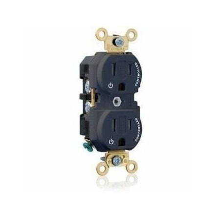 Leviton Extra Heavy Duty Controlled Duplex Receptacle 15 Amp, 125 Volt 5262-2PE