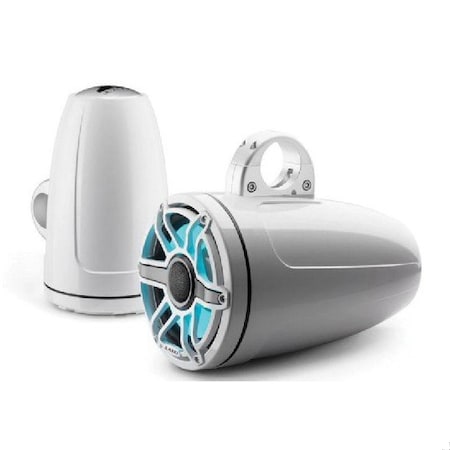 Jl Audio 8.8in Tower Speakers, Gloss White Sport Grille, RGB LED, 93665, 010-03283-00, 2PK 93665/010-03283-00