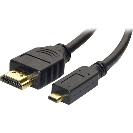 Cable Wholesale Micro HDMI Cable, High Speed with Ethernet, HDMI Male to Micro HDMI Male (Type D), 15 foot 10V3-44115