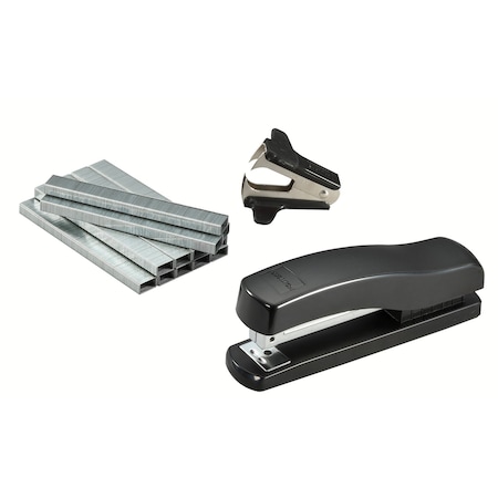 Bostitch Desktop Stapler Value Pack, 20-Sheet Capacity, Includes 5,000 Staples & Staple Remover, Black 626-BLK-PP