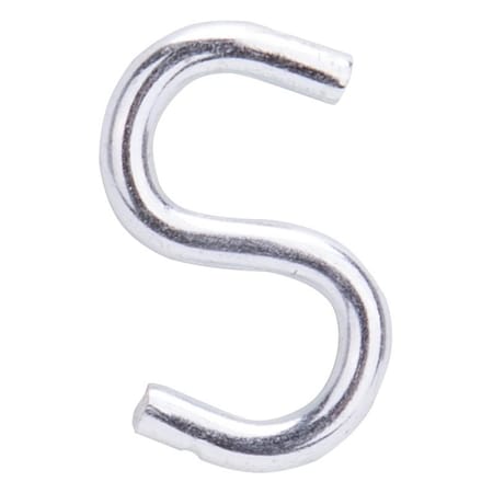 Prosource S-Hook, 20 lb Working Load, 0.118 in Dia Wire, Steel, Zinc LR369