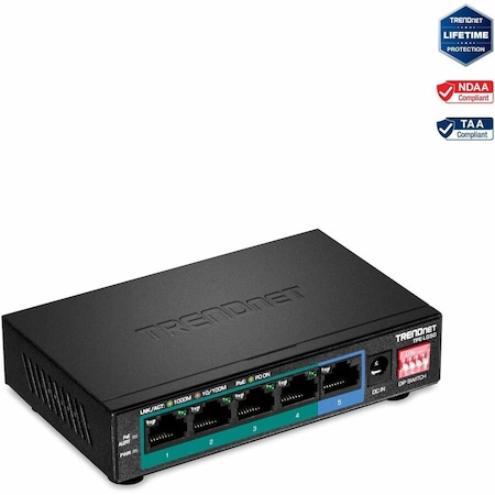 Trendnet 5-PORT GIGABIT LONG RANGE POE + SWITCH TPE-LG50