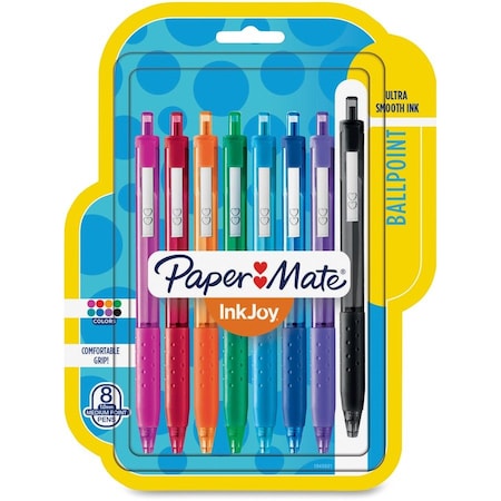 Paper Mate Inkjoy 300RT Assorted Retractable Ball Point Pen 8 pk 1945921