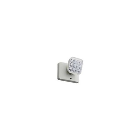 Lithonia Lighting ERE Series LED Single Square Remote Emergency Head, White ERE-W-SGL-SQ-M12