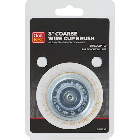 Do It Best 3'' Coarse Drill-Mounted Wire Brush 600 061-9029