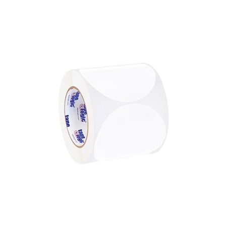 Bubblefast 4'' White Inventory Circle Labels BFDL615E