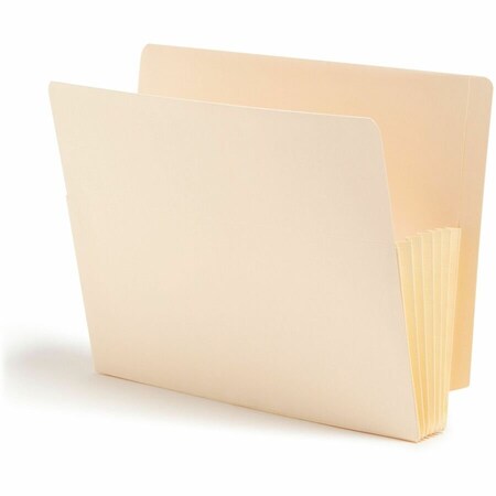 Smead MANILA END TAB FILE POCKETS, 5.25in EXPANSION, LETTER SIZE, MANILA, 10PK 75174