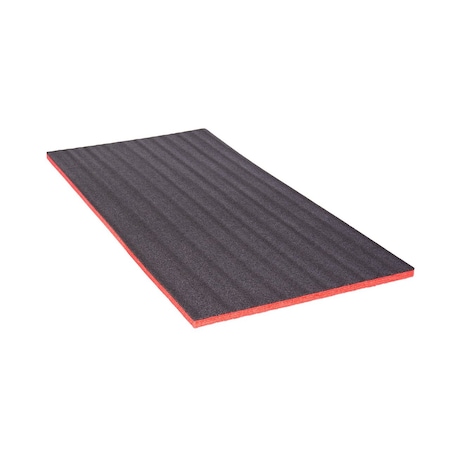 5S Supplies ECONO FOAM Black&Red 24in x 48in Layered Foam for Kaizen Projects-20MM ECONO-2X4-BLACK/RED-20MM