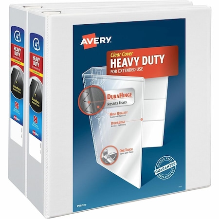 Avery Heavy-Duty View 3 Ring Binder, 4 in, PK2 79875