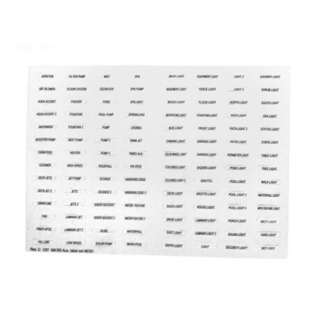 Perfectpitch Champlain Plastics  Decal Set Auxilliary Equipment PE3325669