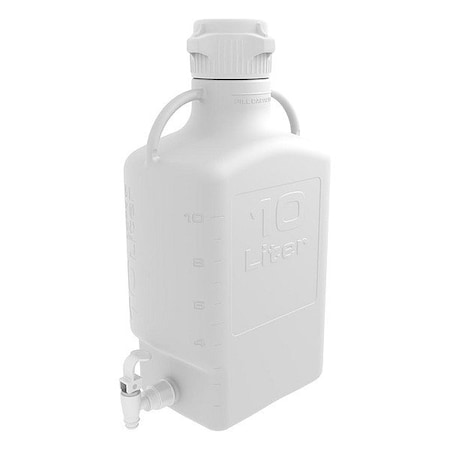 Zoro Select Carboy, Polypropylene, 496 mm H, Colorless 155-2211-OEM