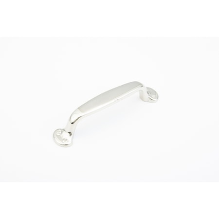 Schaub 4in Center to Center Country Cabinet Pull Polished Nickel Finish 742-PN