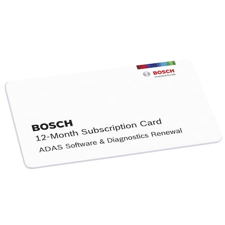 Bosch Ads 625/625X Adas Diagnostic Scan 12-Month Diagnostics + Static Adas Subscription 3970-ADAS2-SUB
