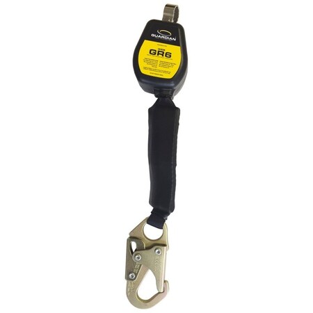 Guardian Self-Retracting Lifeline, 130 to 420 lb, 6 ft L Line, 1-Leg 32000