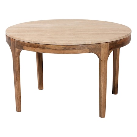 Baxton Studio Prospero Travertine Coffee Table 270-14715-ZORO