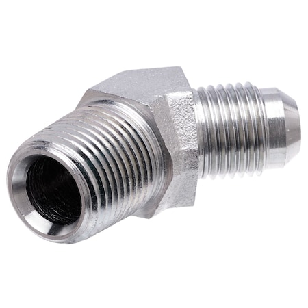 Gates Male JIC 37 Flare to Male Pipe NPTF - 45 SAE to SAE G60497-0804