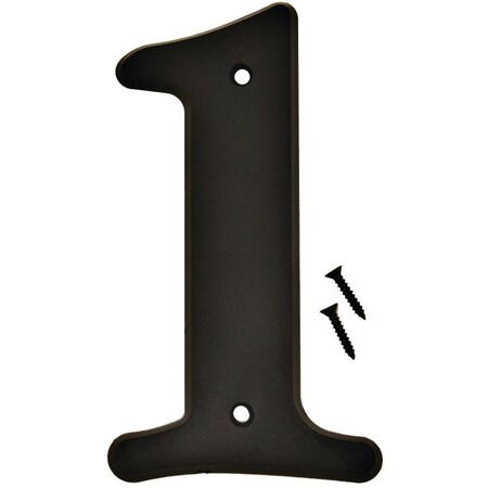 Hy-Ko Number House 1 Plastic 6In Blk 30201