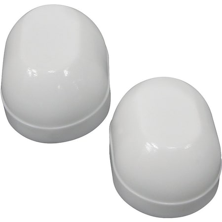 Worldwide Sourcing Toilet Bolt Cap Oval White PMB-476