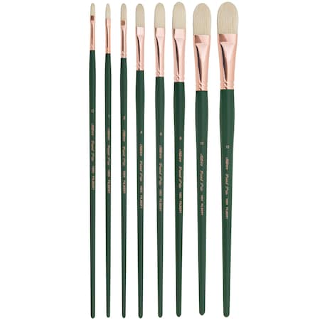 Silver Brush Grand Prix Filbert Brushes, 8-Piece Set GP-1061