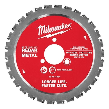 Milwaukee Tool Circular Saw Blade, 1-1/4in Blade DiaPK10 48-40-4068