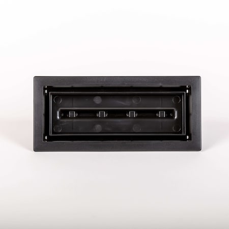 Fittes Floor Register, Blk, Plastic LITE4X10BLK