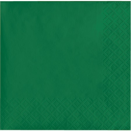 Touch Of Color Emerald Green Beverage Napkins 3 ply, 5"x5", 500PK 57112B