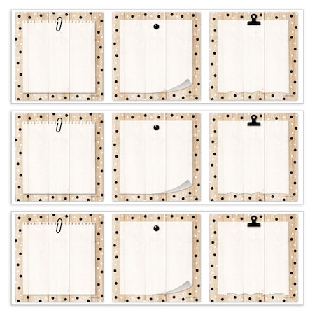Creative Teaching Press Core Decor, Polka Dots on Wood, 3'', Designer Cut-Outs, 36-Piece Set, 3PK 11067