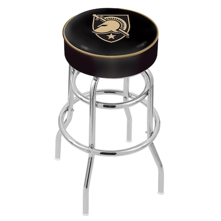 Holland Bar Stool Co 30" US Military Acad ARMY Cushion Seat, 2-Ring Chrome Swivel Bar Stool L7C130USMilA