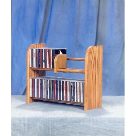 Maxpower Solid Oak 2 Row Dowel CD Rack MA598555
