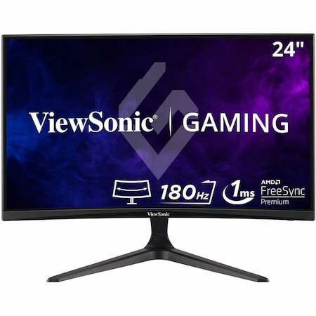 Viewsonic OMNI VX2418C 24" Class Full HD Curved Screen LED Monitor - 16:9 - Black VX2418C
