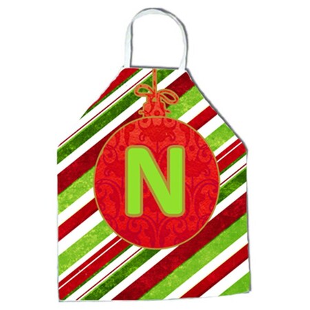 Carolines Treasures Christmas Oranment Holiday Initial Letter N Apron CJ1039-NAPRON