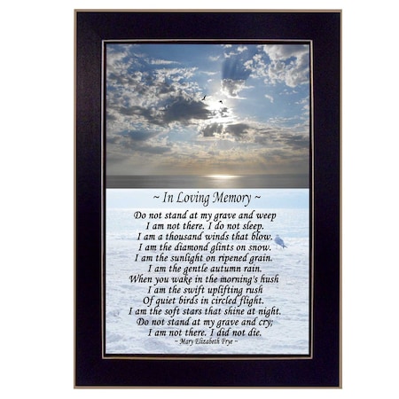 Homeroots In Loving Memory 2 Black Framed Print Wall Art 415594